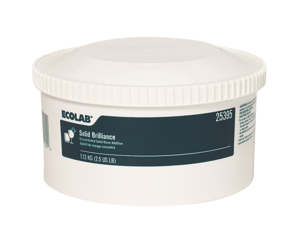 GuestSupply US | Ecolab® Solid Brilliance Rinse Additive, 2.5lb